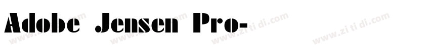 Adobe Jensen Pro字体转换
